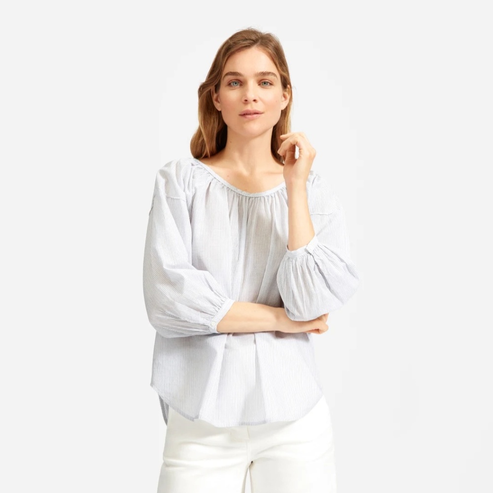Everlane - The Ruched Air Blouse